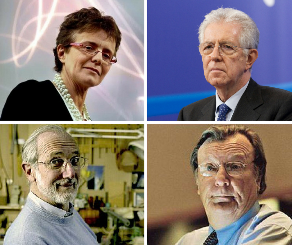 Senatori a vita - Elena Cattaneo, Mario Monti, Renzo Piano, Carlo Rubbia