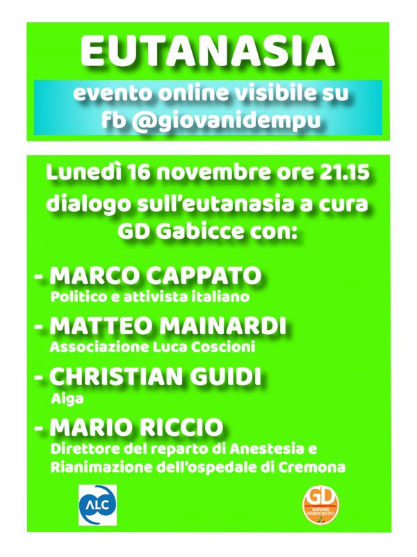 Matteo Mainardi e Mario Riccio con i Giovani Democratici