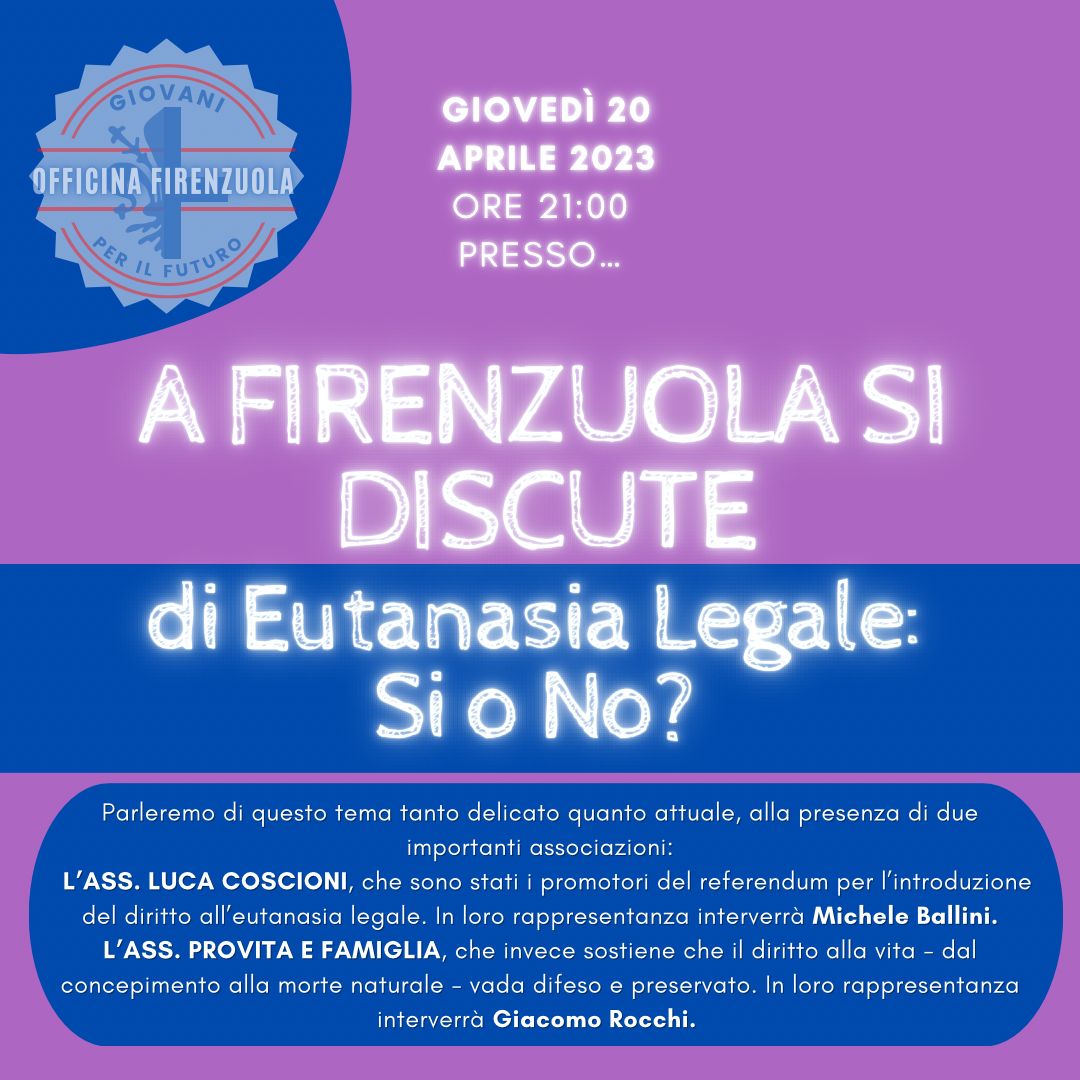 L'Associazione Luca Coscioni Ospite Nel Format " A Firenzuola Si ...